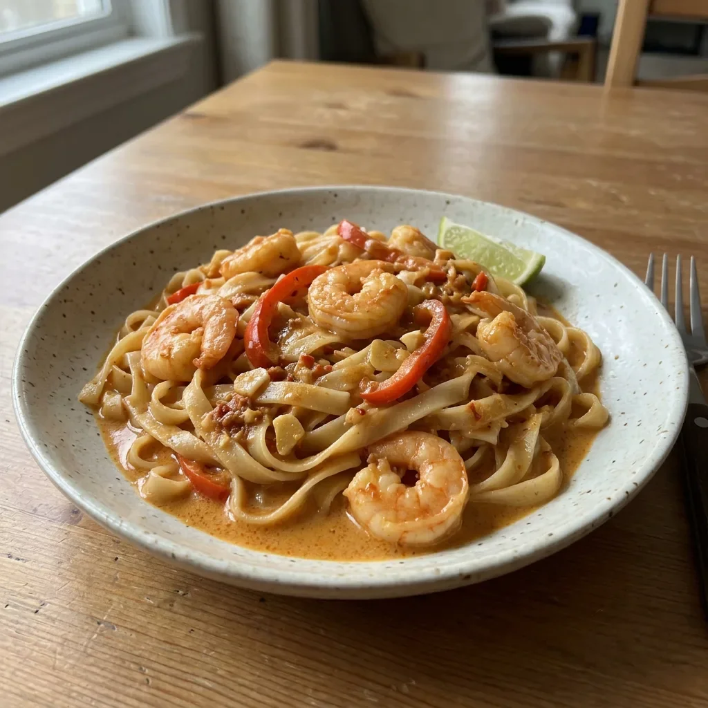 Red Curry Coconut Noodle Pasta
