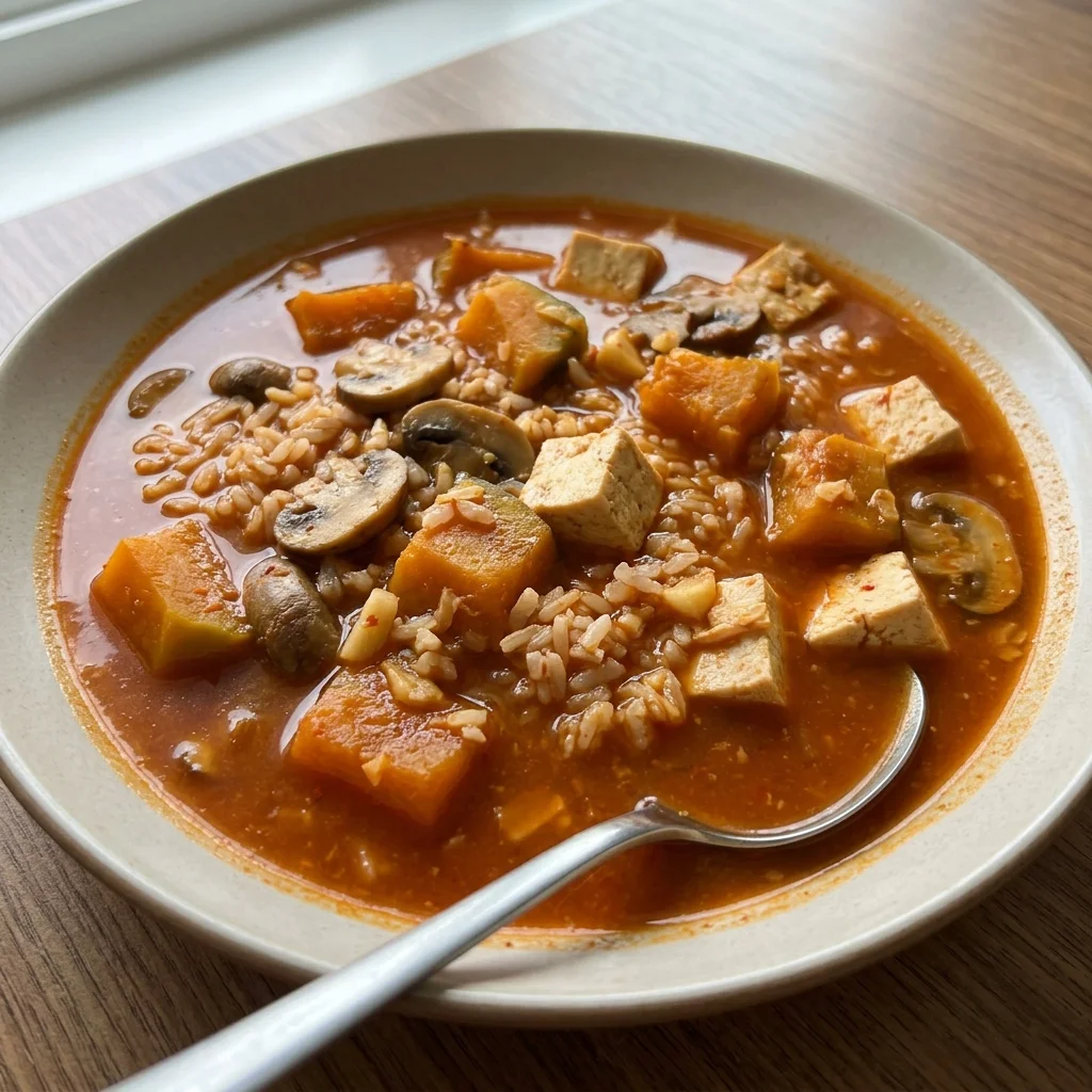 Korean Pumpkin Gochujang Stew