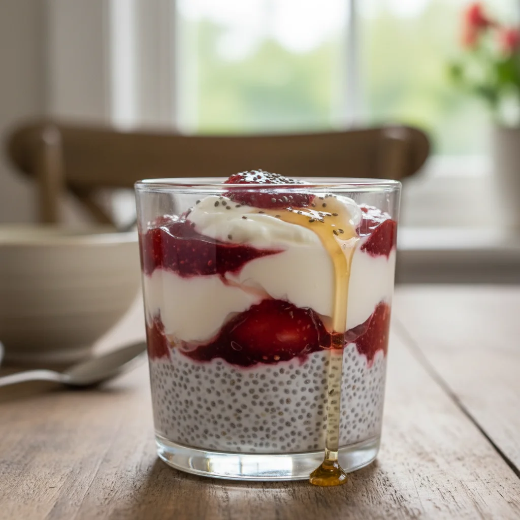 Chia Jam Yogurt Parfait