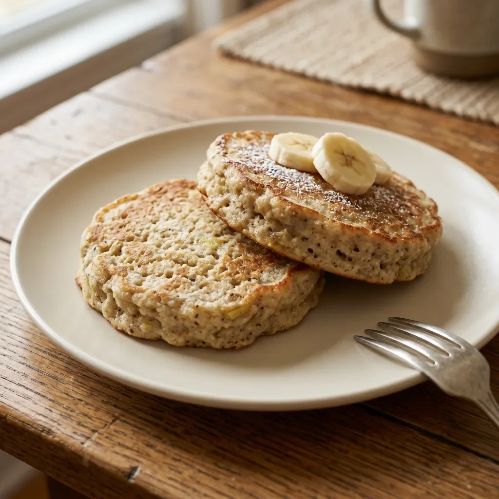 Banana Semolina Breakfast Cakes