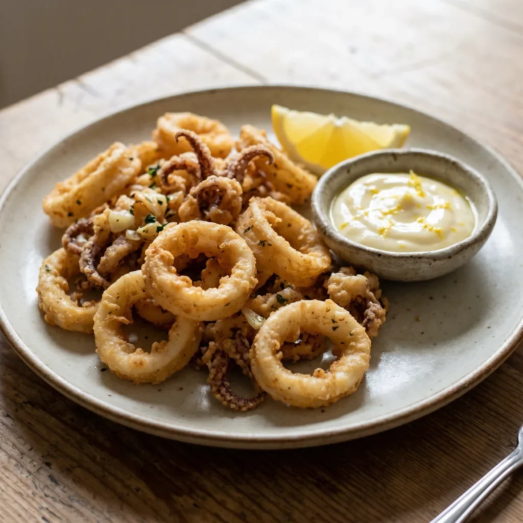 Calamari Fritti with Lemon Aioli