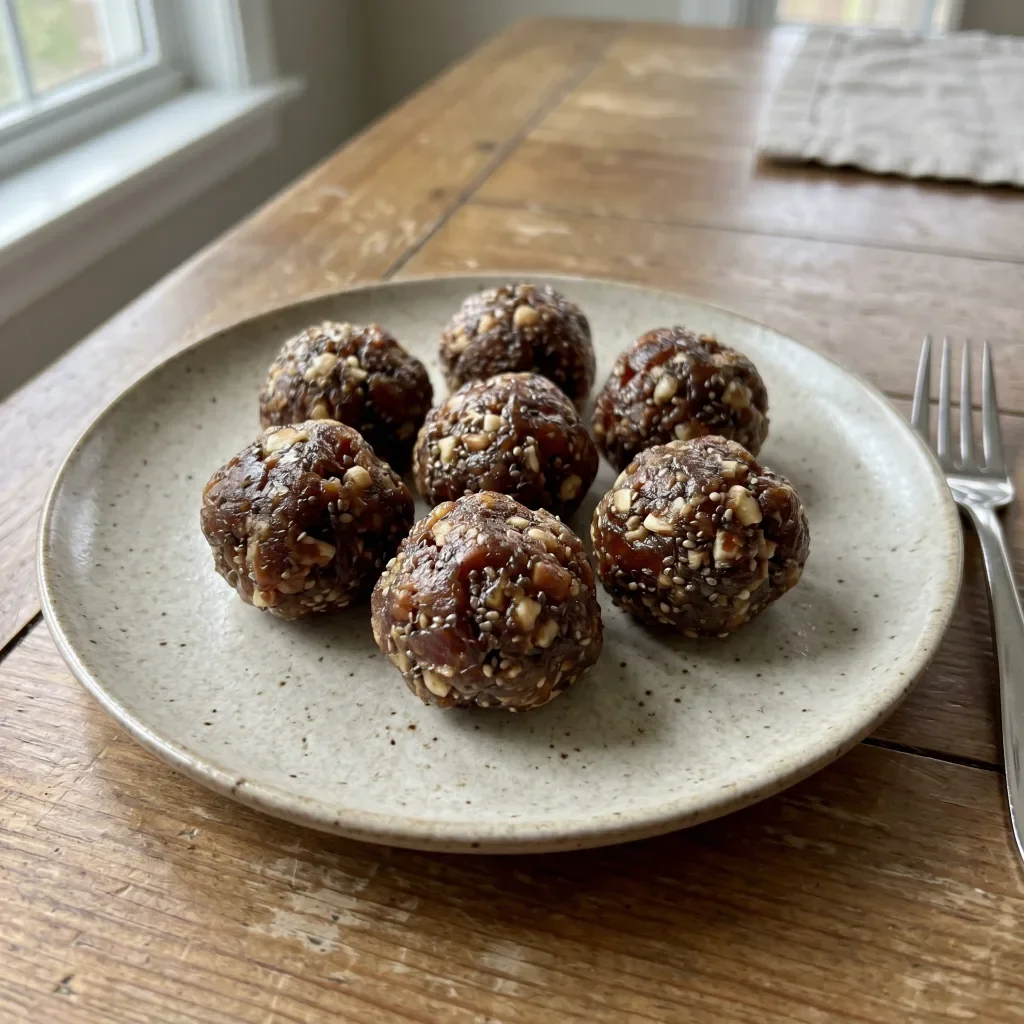 Coconut Oil Date Energy Bites