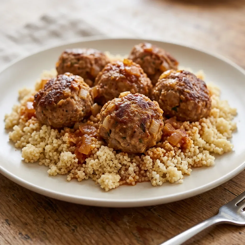 Turkey Spiced Meatballs with Couscous