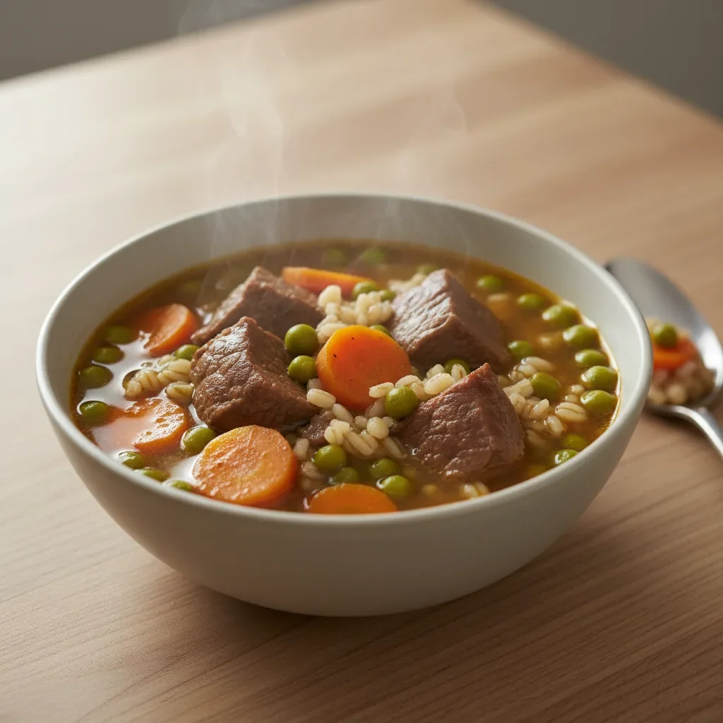 Beef Barley Vegetable Bowl