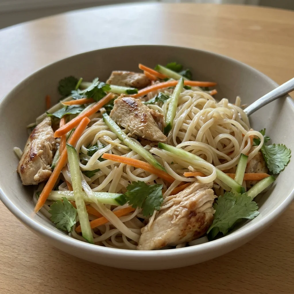 Vietnamese Lime Chicken Noodle Bowl