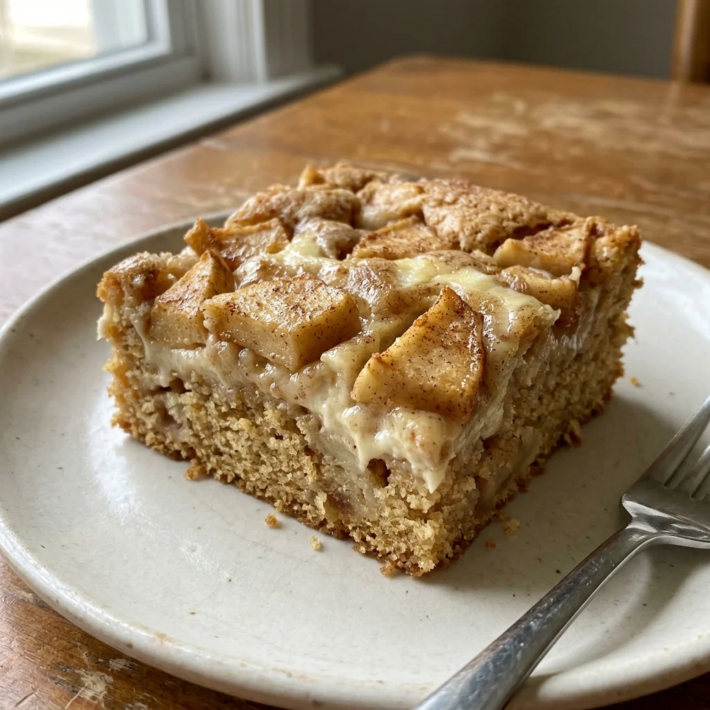 Maple Cream Cheese Apple Bars