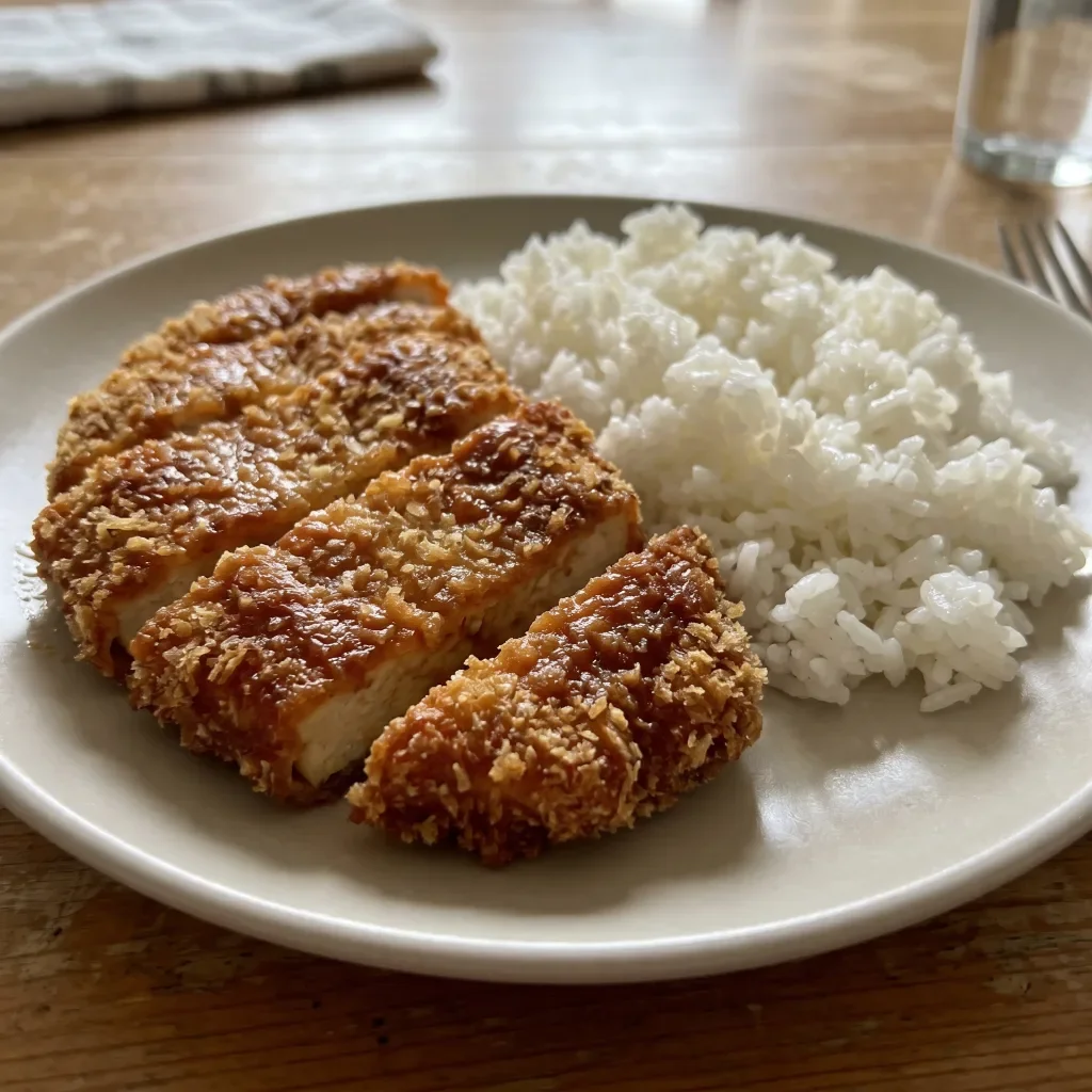 Tofu Katsu with Rice
