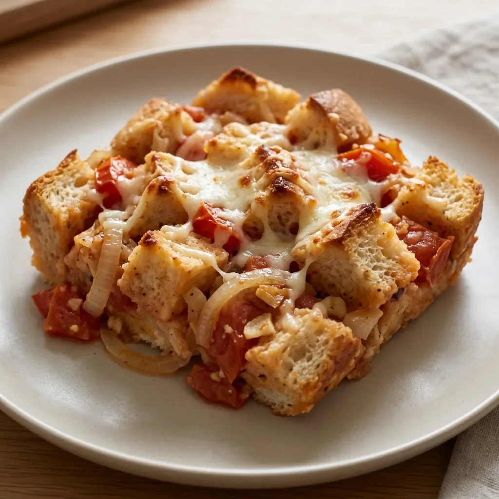 Garlic Tomato Bread Bake