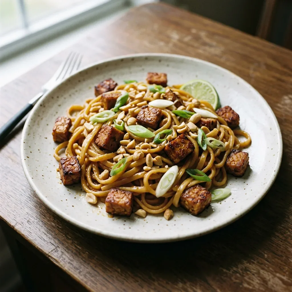 Tempeh Peanut Noodles