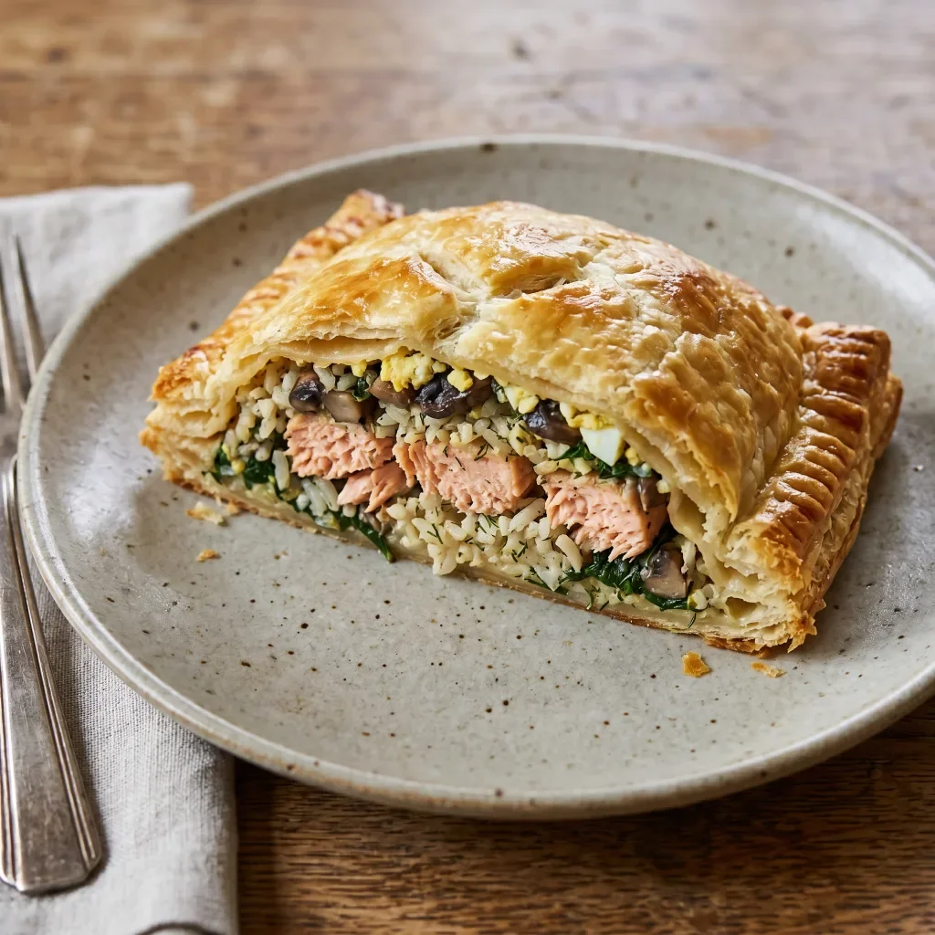 Salmon Coulibiac-Style Puff Pastry