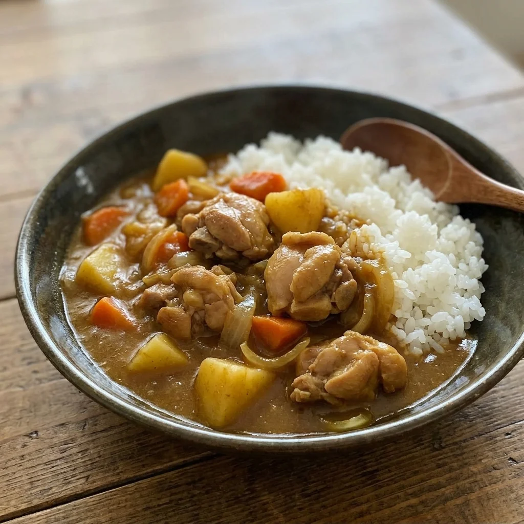 Japanese Curry Chicken Potato Bowl