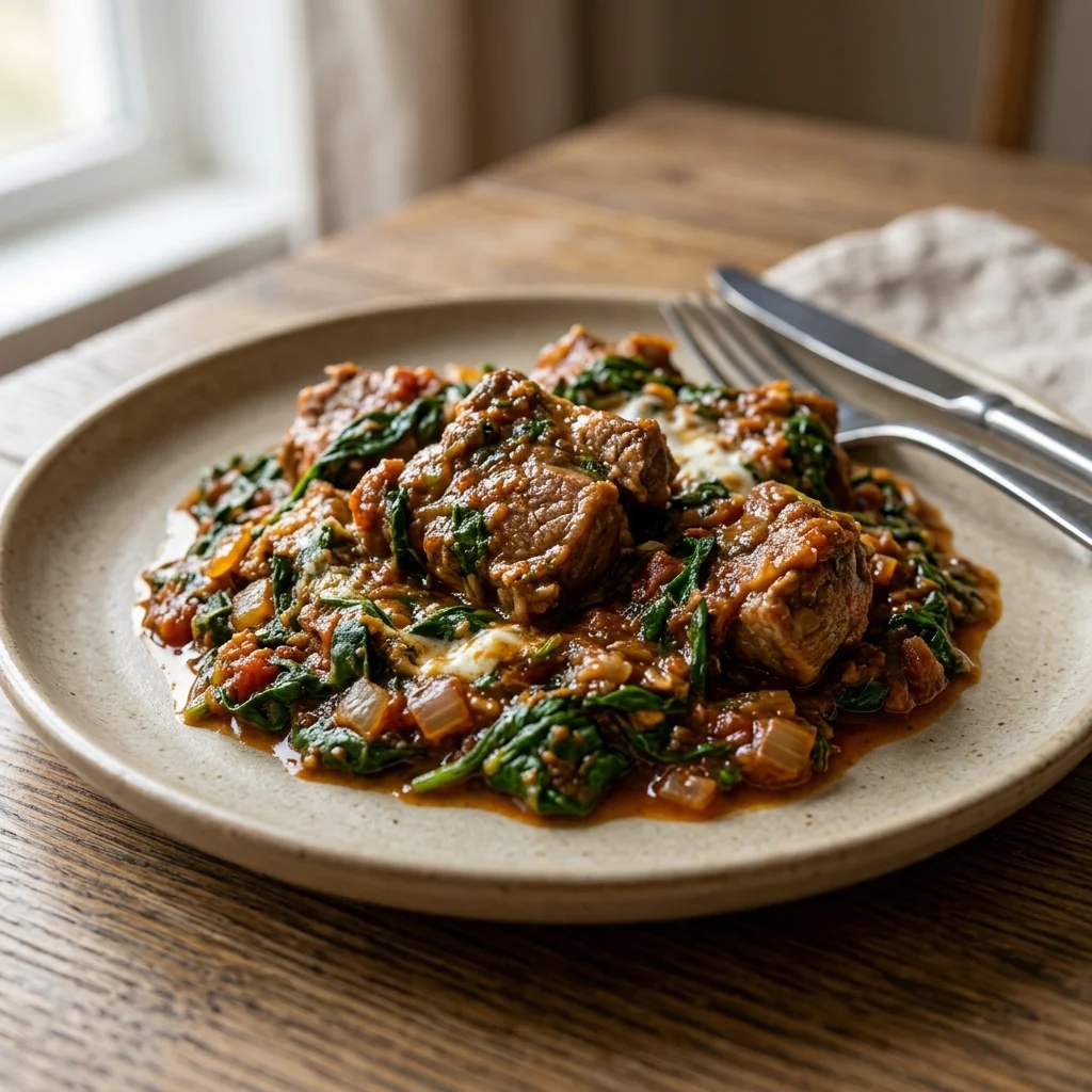 Lamb Spinach Yogurt Masala