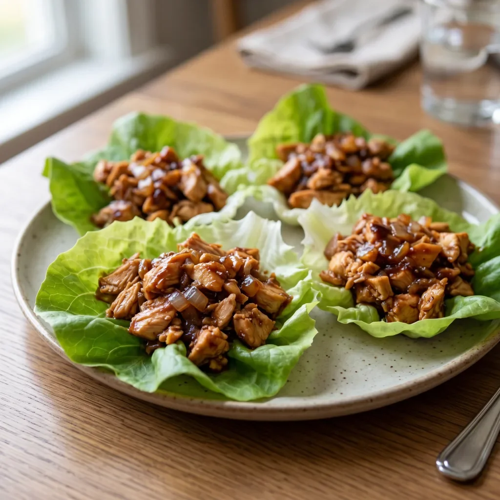 BBQ Chicken Lettuce Cups