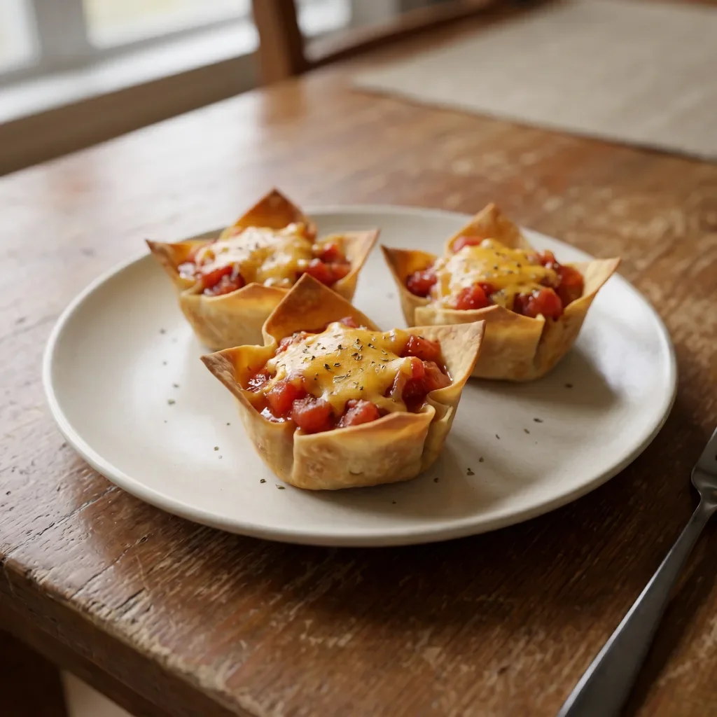 Wonton Salsa Cups
