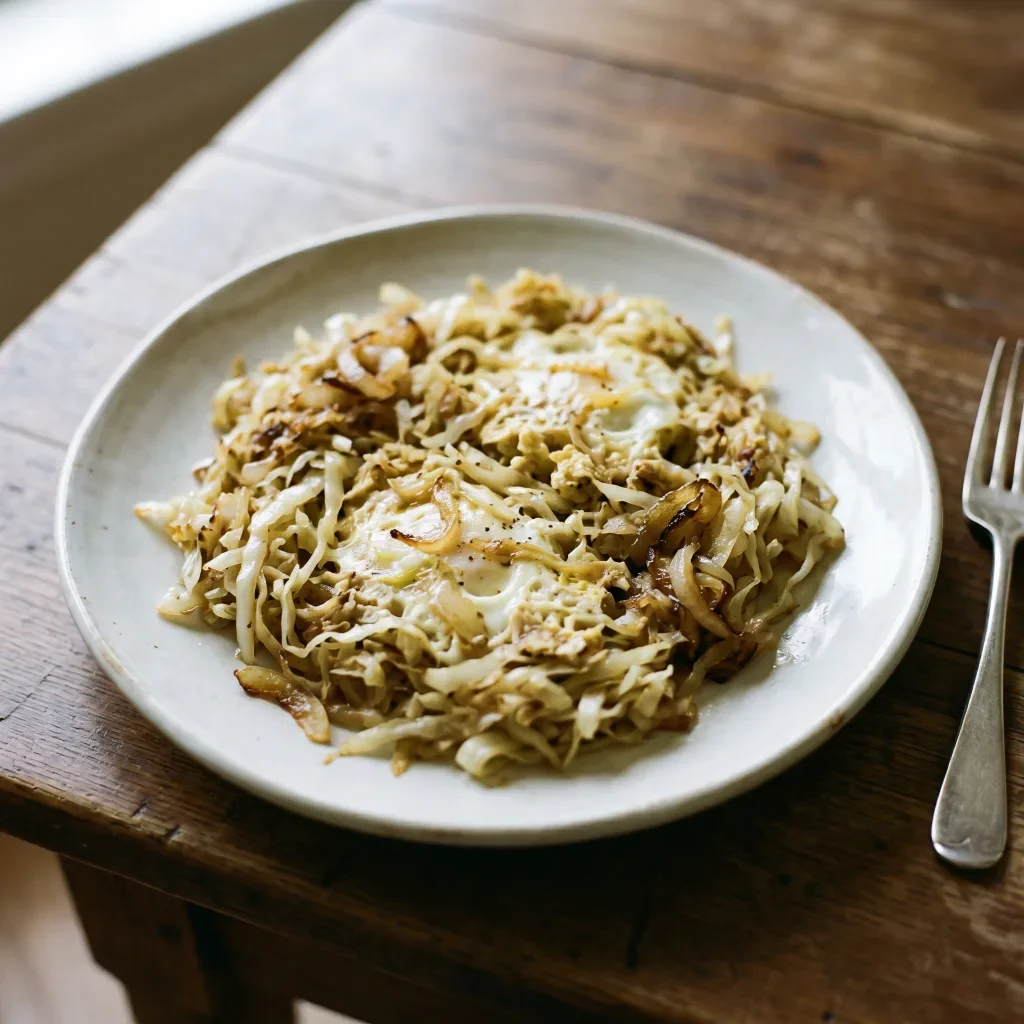 German Cabbage Egg Skillet