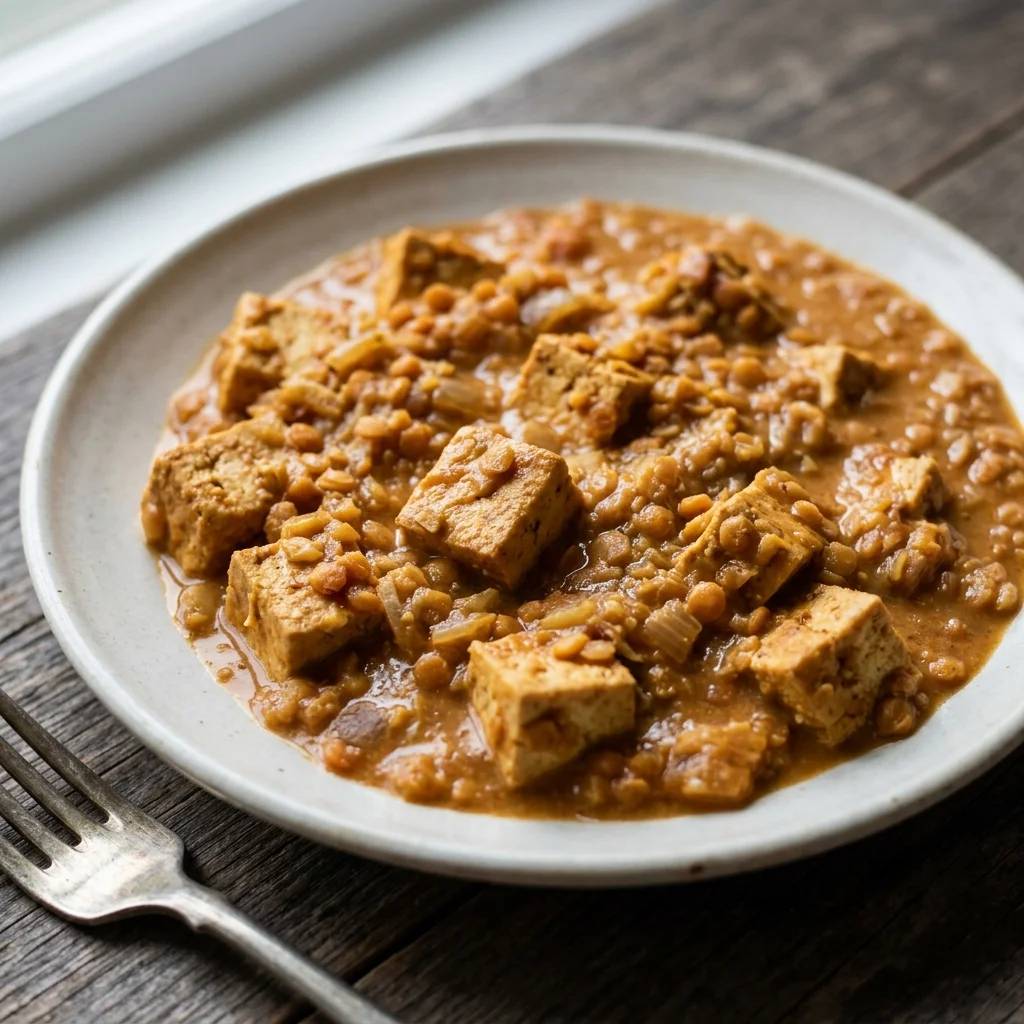 Tofu Lentil Coconut Masala