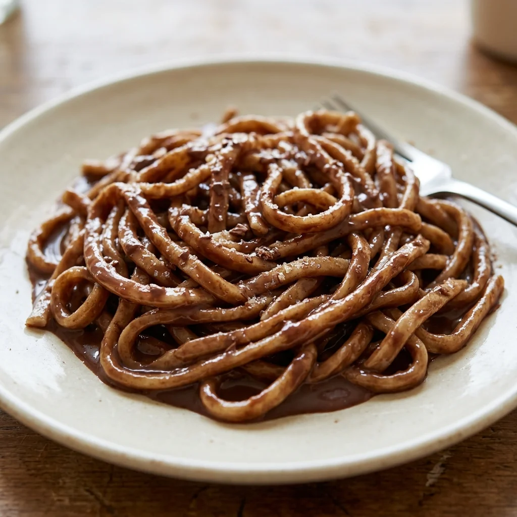 Chocolate Sauce Sweet Flour Noodles