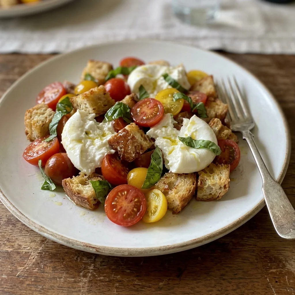 Burrata Cherry Tomato Panzanella