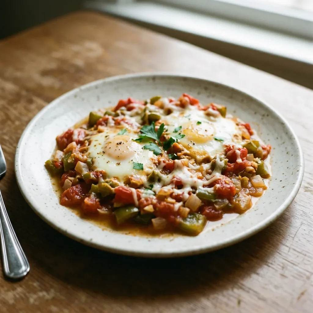 Tomato Bell Pepper Shakshuka Bake