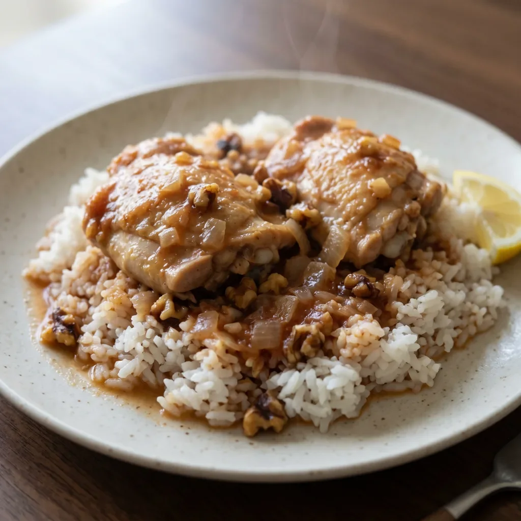 Chicken Walnut Tomato Rice