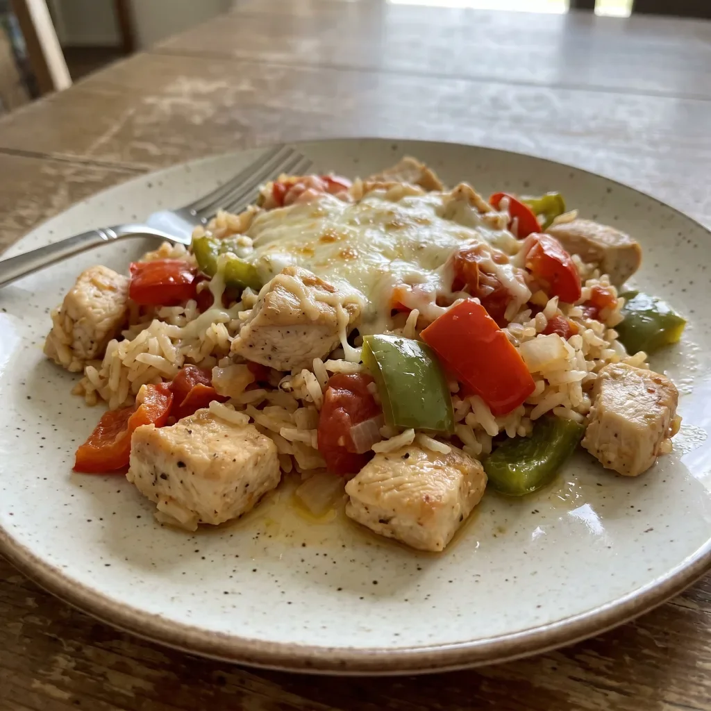 Chicken Bell Pepper Rice Casserole