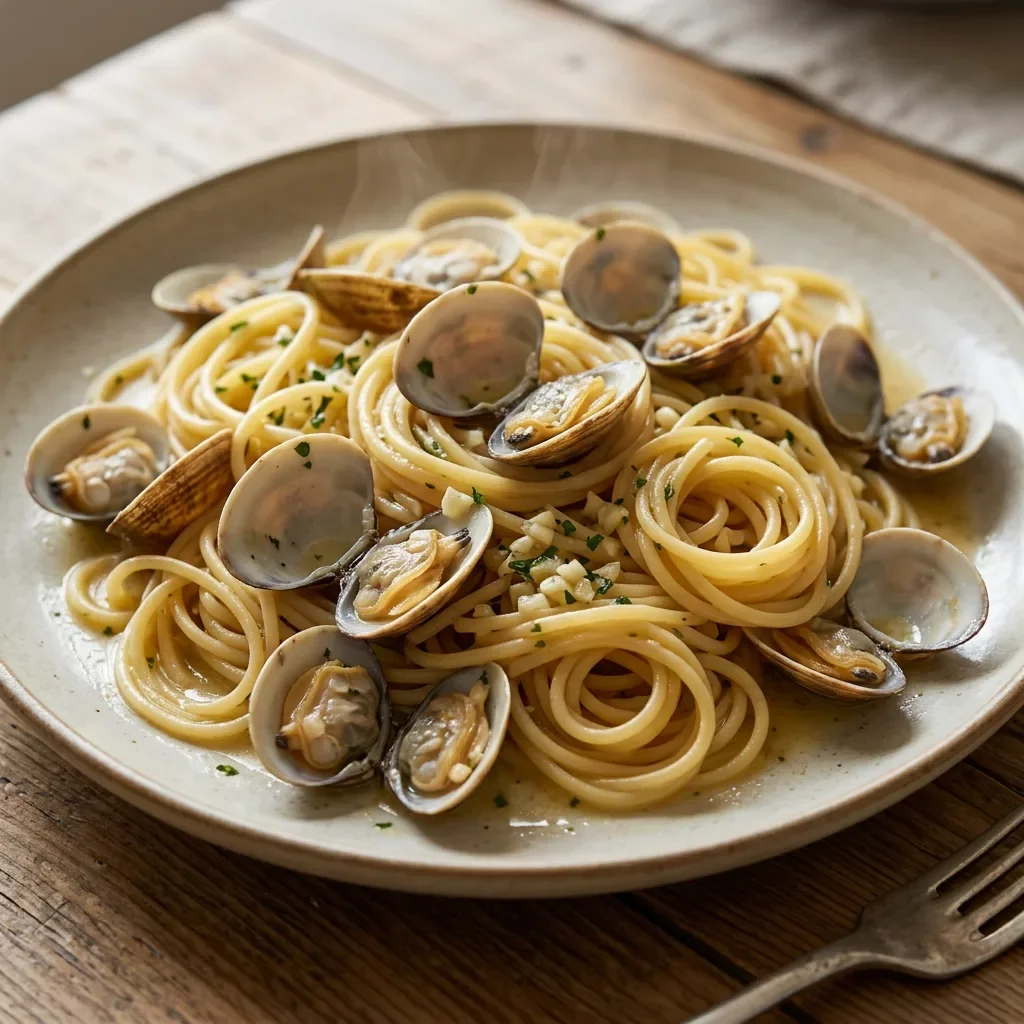 Clam Garlic Spaghetti