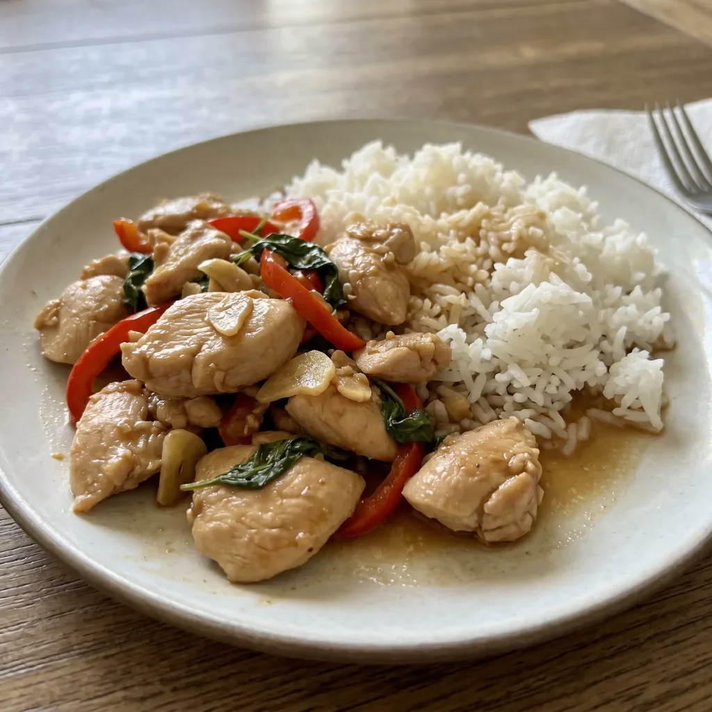 Thai Basil Chicken Rice