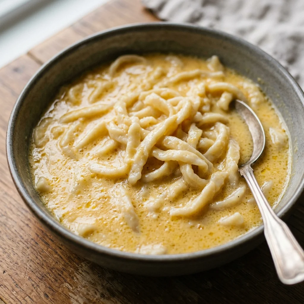 Sweet Egg Noodle Custard Bowl
