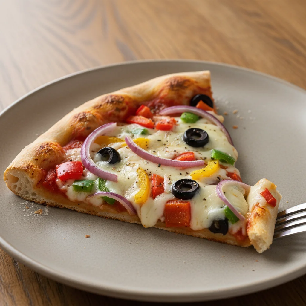 Veggie Bell Pepper Olive Pizza