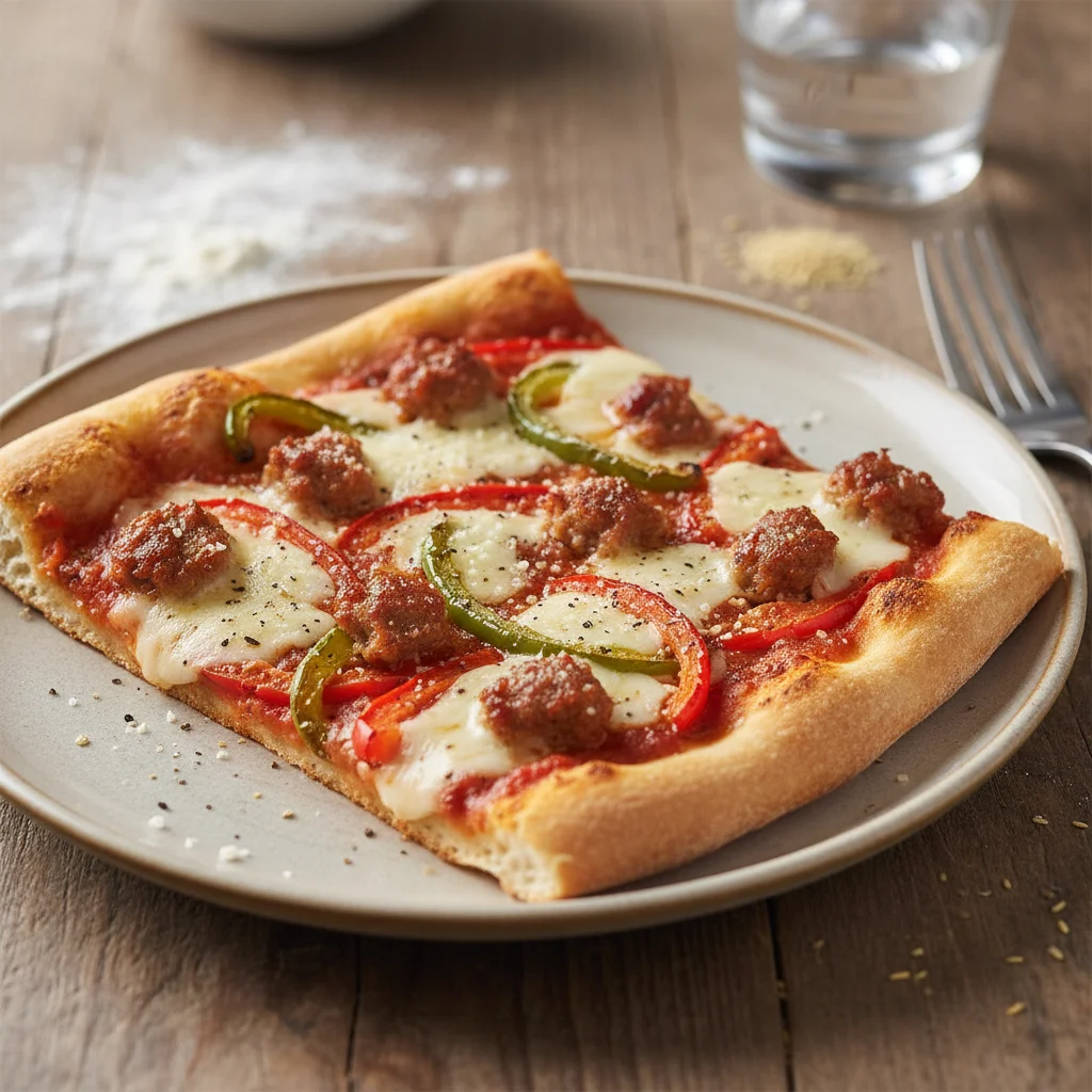 Sausage Bell Pepper Pizza