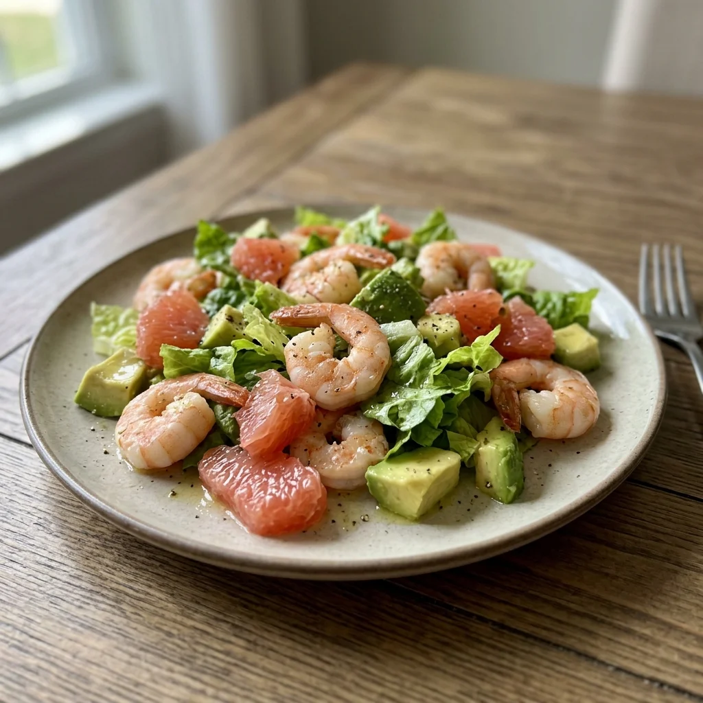 Shrimp Grapefruit Lettuce Salad
