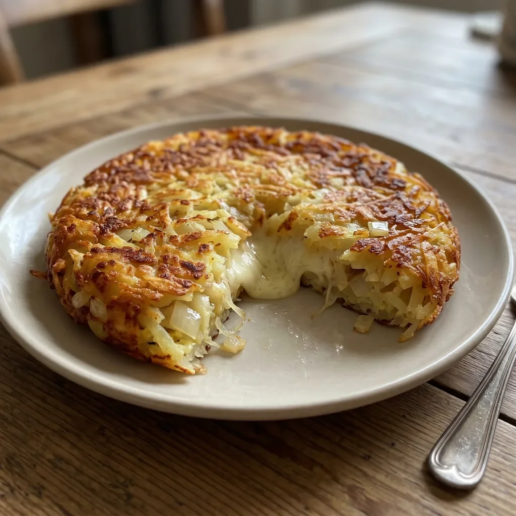 Mozzarella Potato Rosti Pie