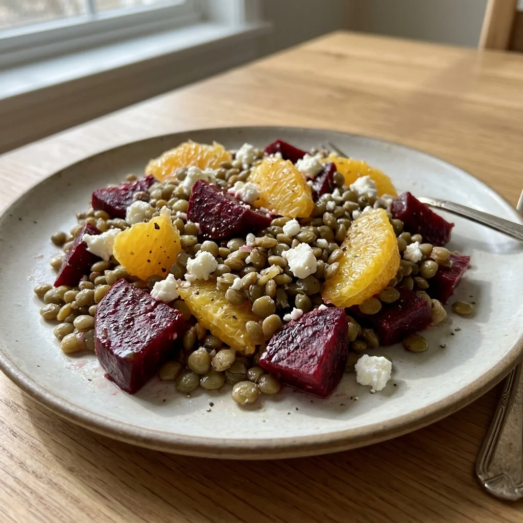 Beet Lentil Orange Salad