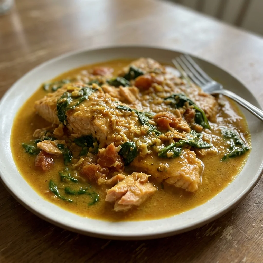 Kerala-Style Coconut Salmon Curry