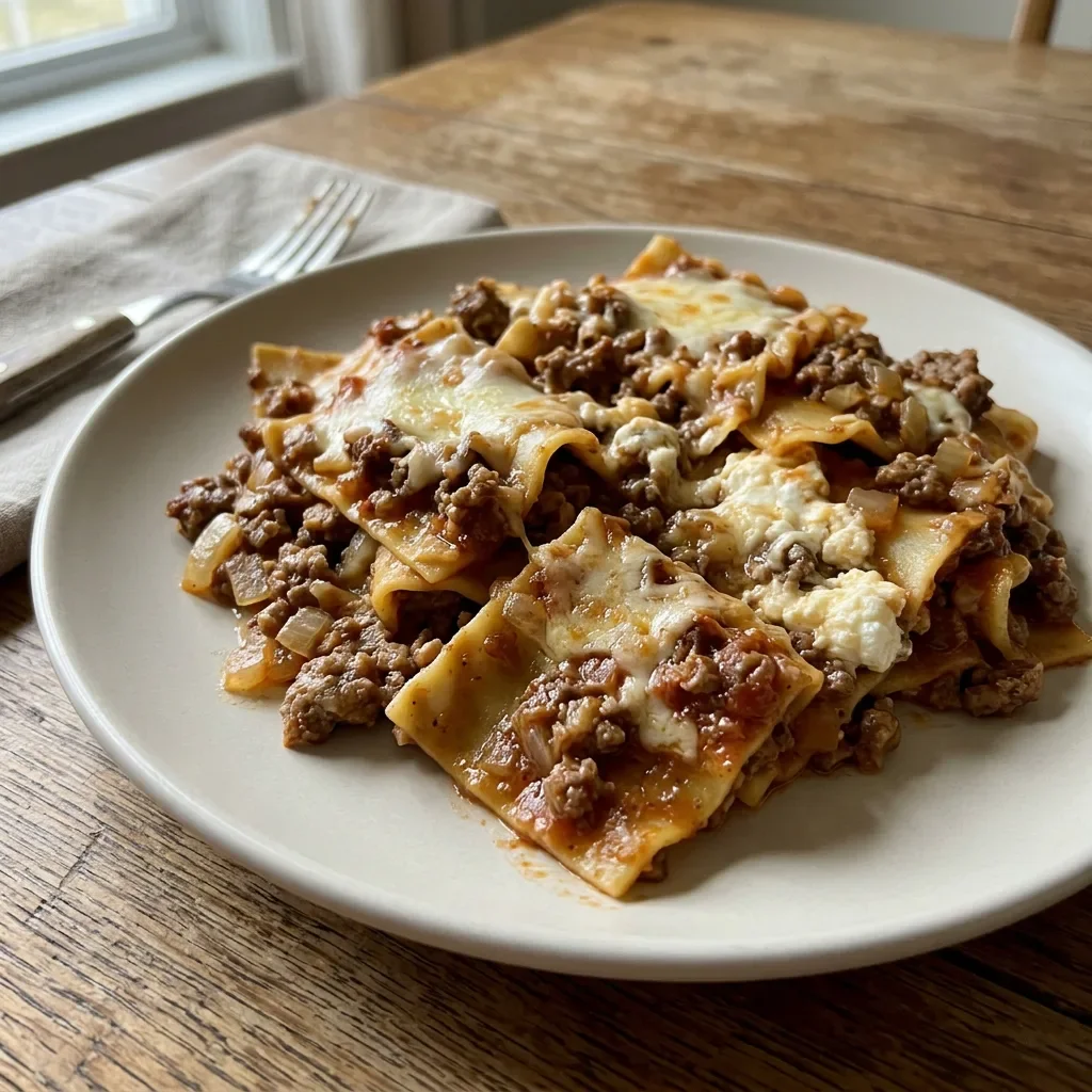 Skillet Lasagna Pasta