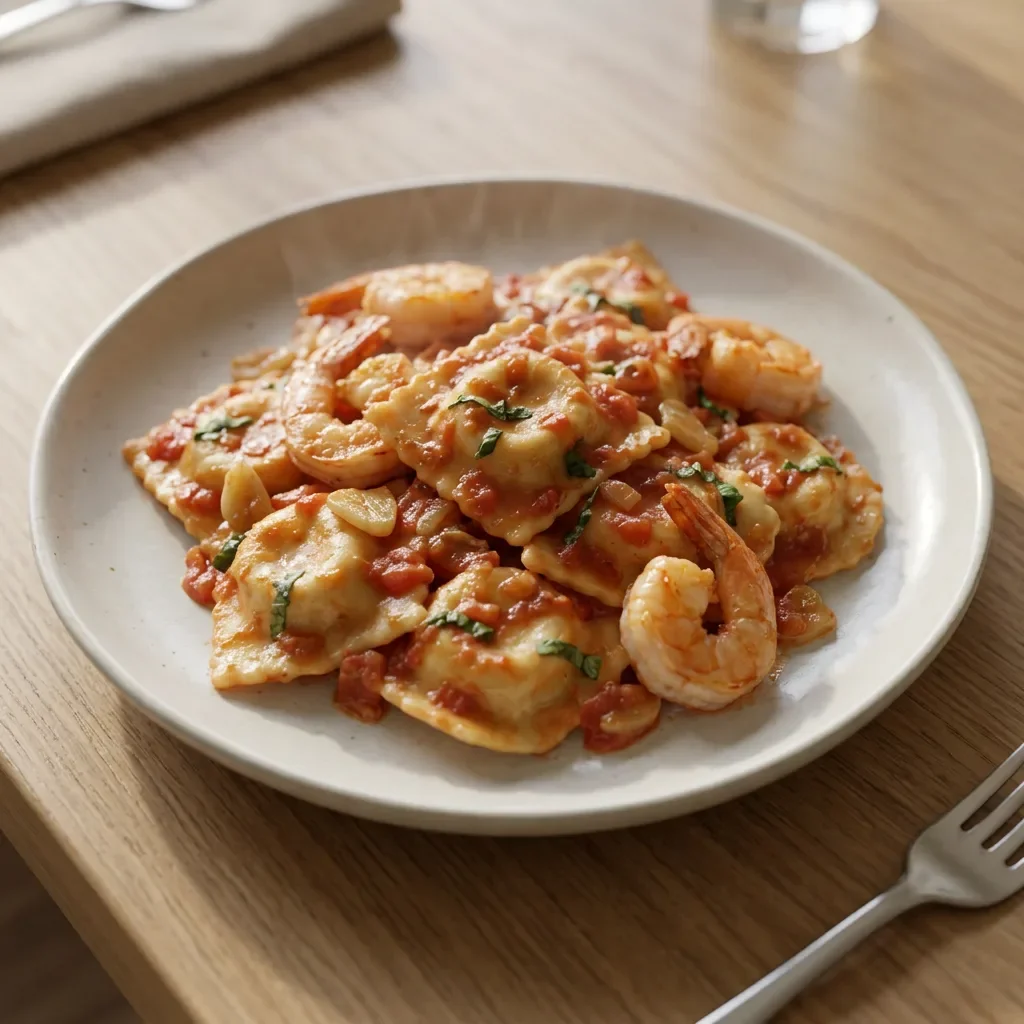 Shrimp Tomato Basil Ravioli