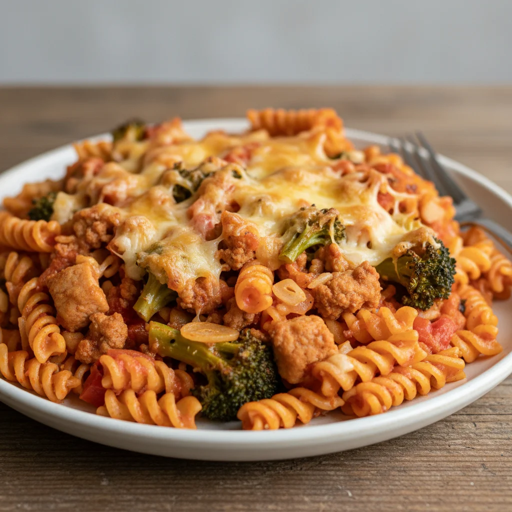 Turkey Pasta Bake with Broccoli