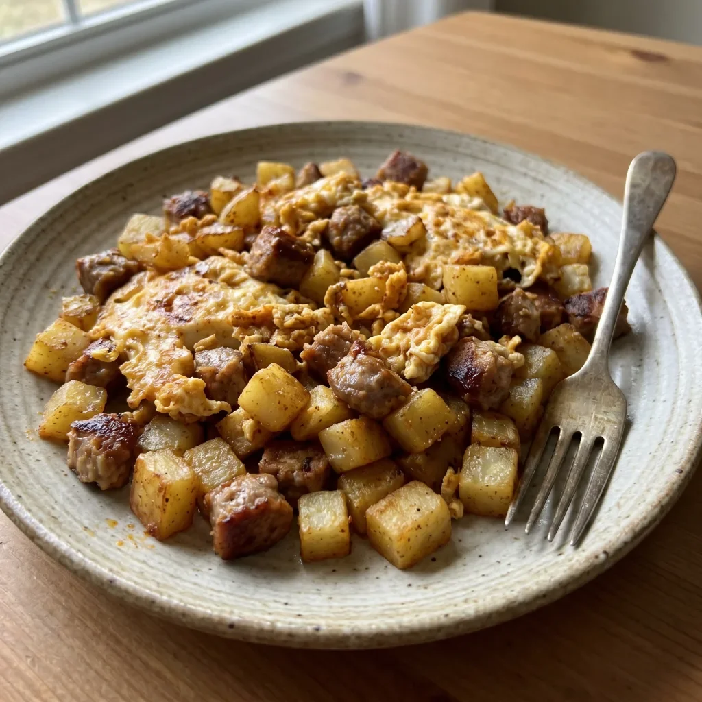 Paprika Garlic Powder Sausage Hash