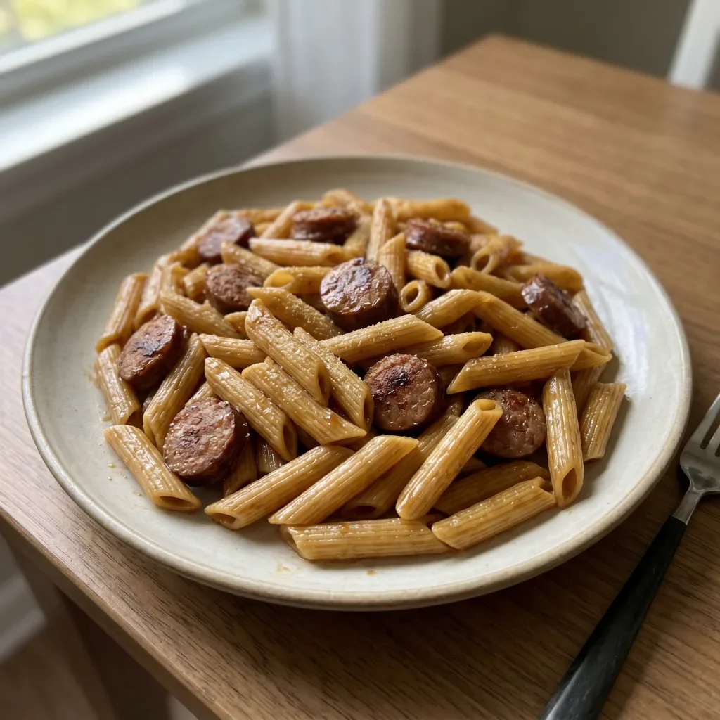 Teriyaki Soy Sausage Pasta
