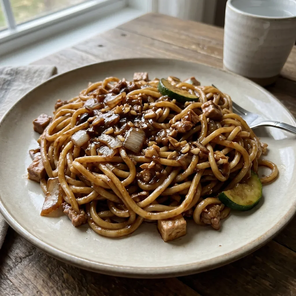 Black Bean Sauce Noodles
