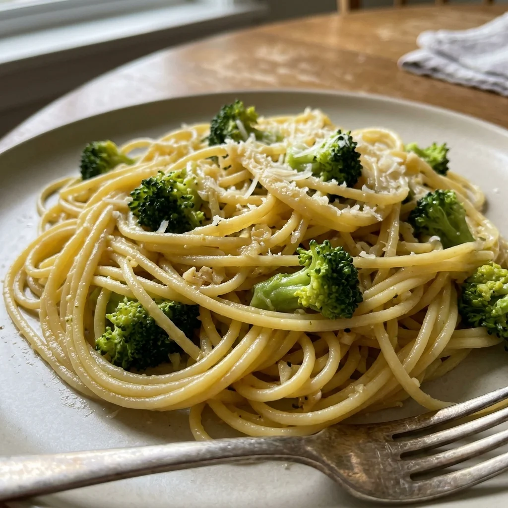 Lemon Butter Broccoli Spaghetti