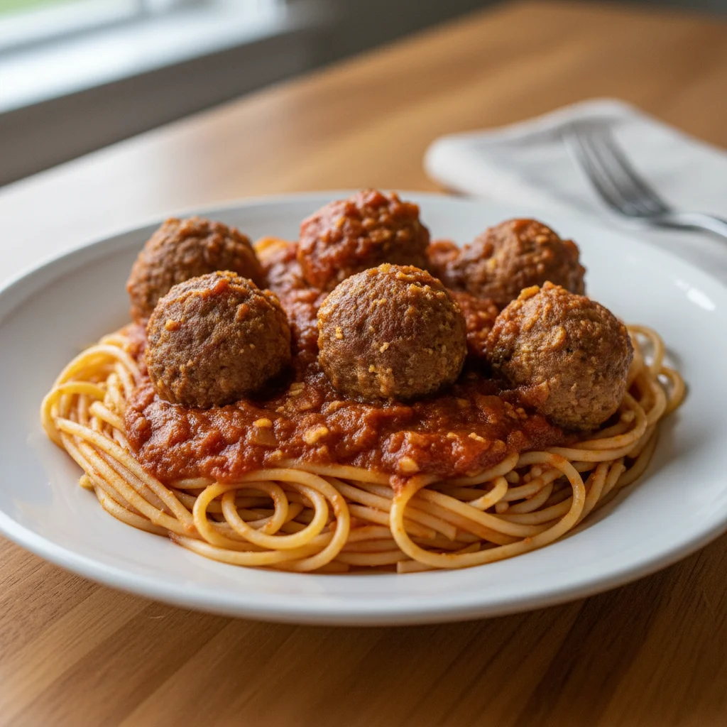 Turkey Meatballs with Spaghetti