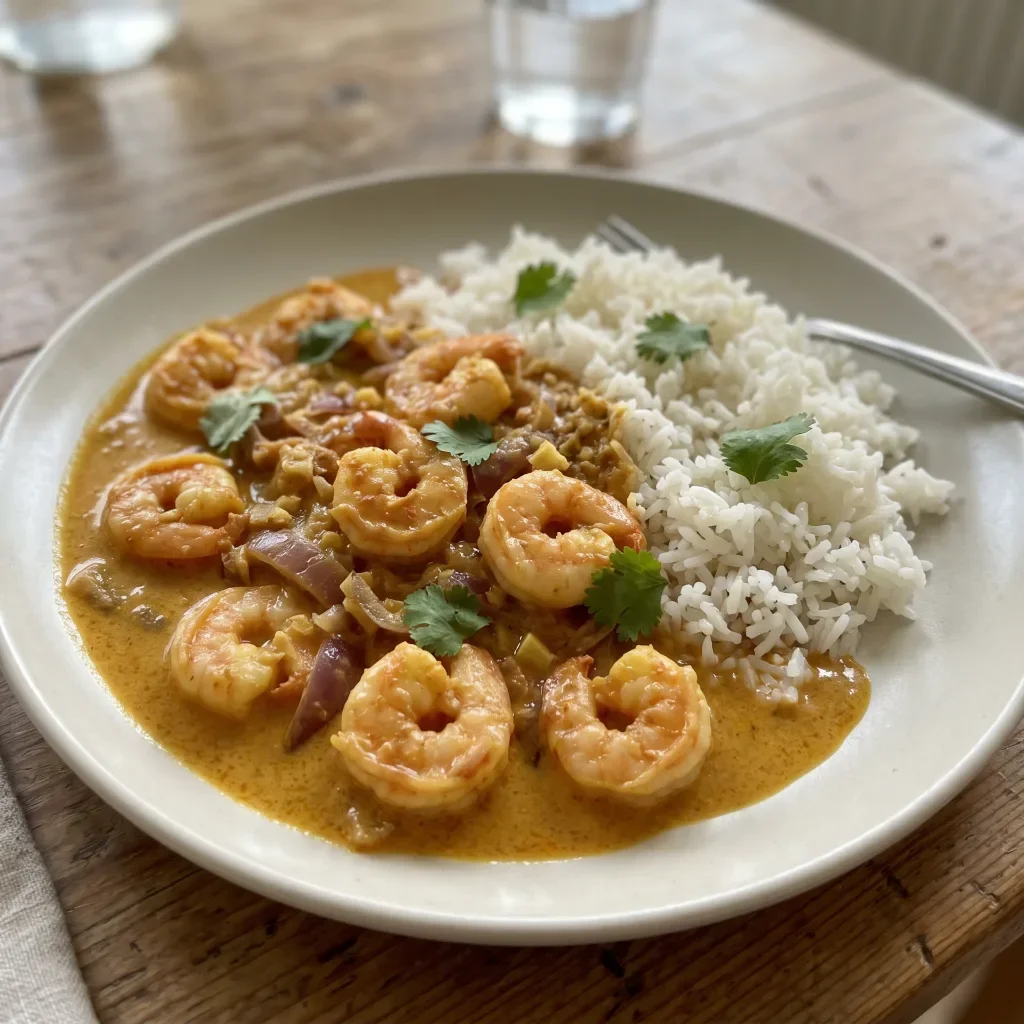 Shrimp Coconut Curry with Jasmine Rice