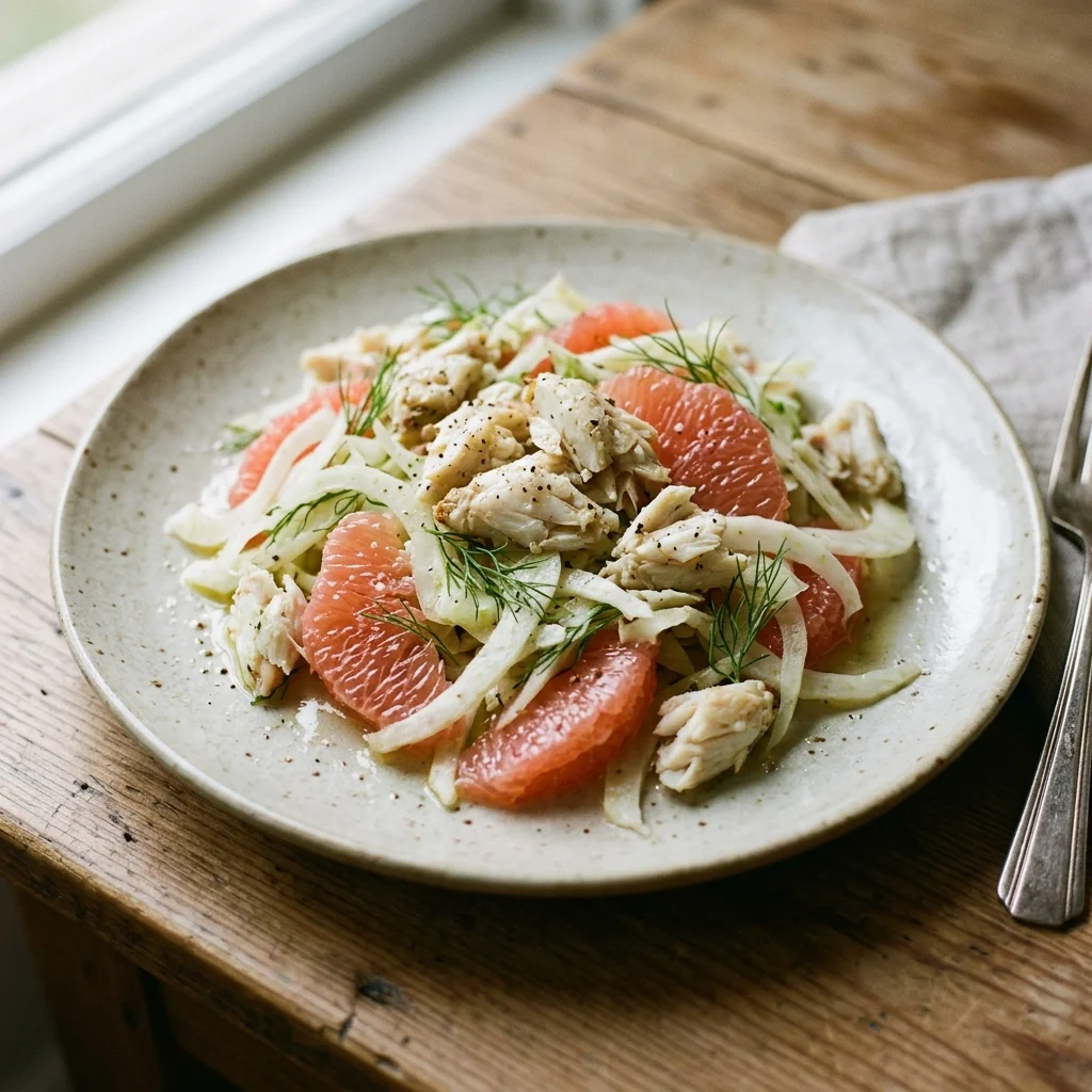 Grapefruit Fennel Crab Salad