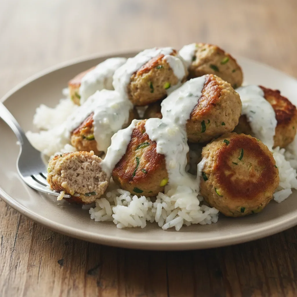 Turkey Zucchini Rice Meatballs