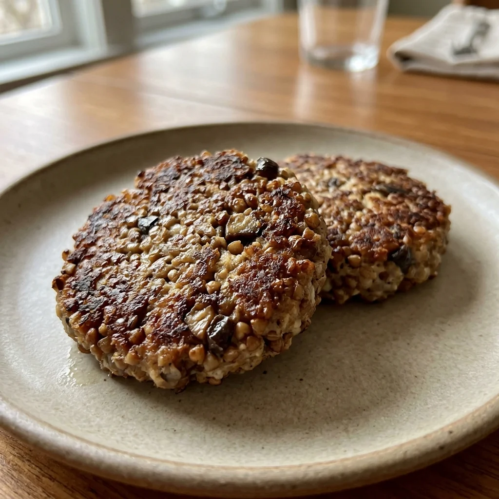 Honey Mushroom Buckwheat Patties