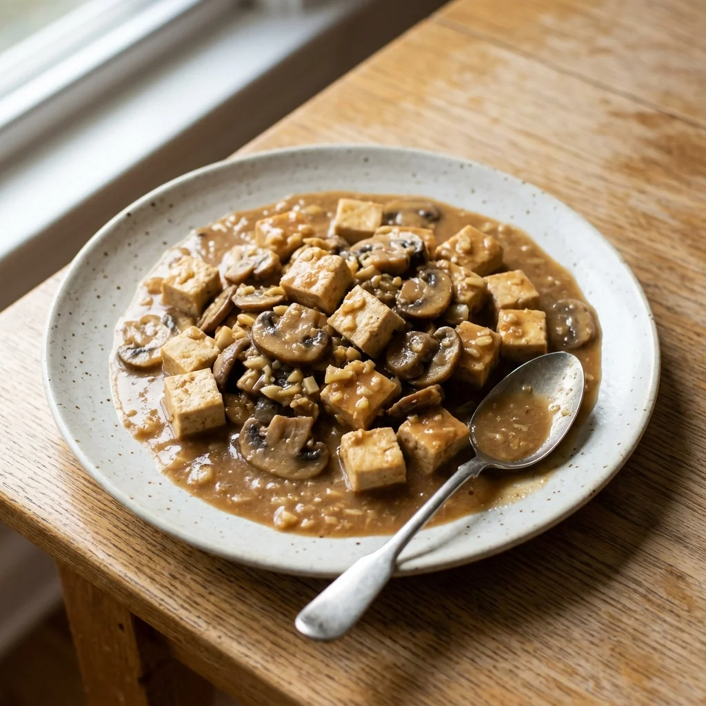 Miso Tofu Mushroom Gravy
