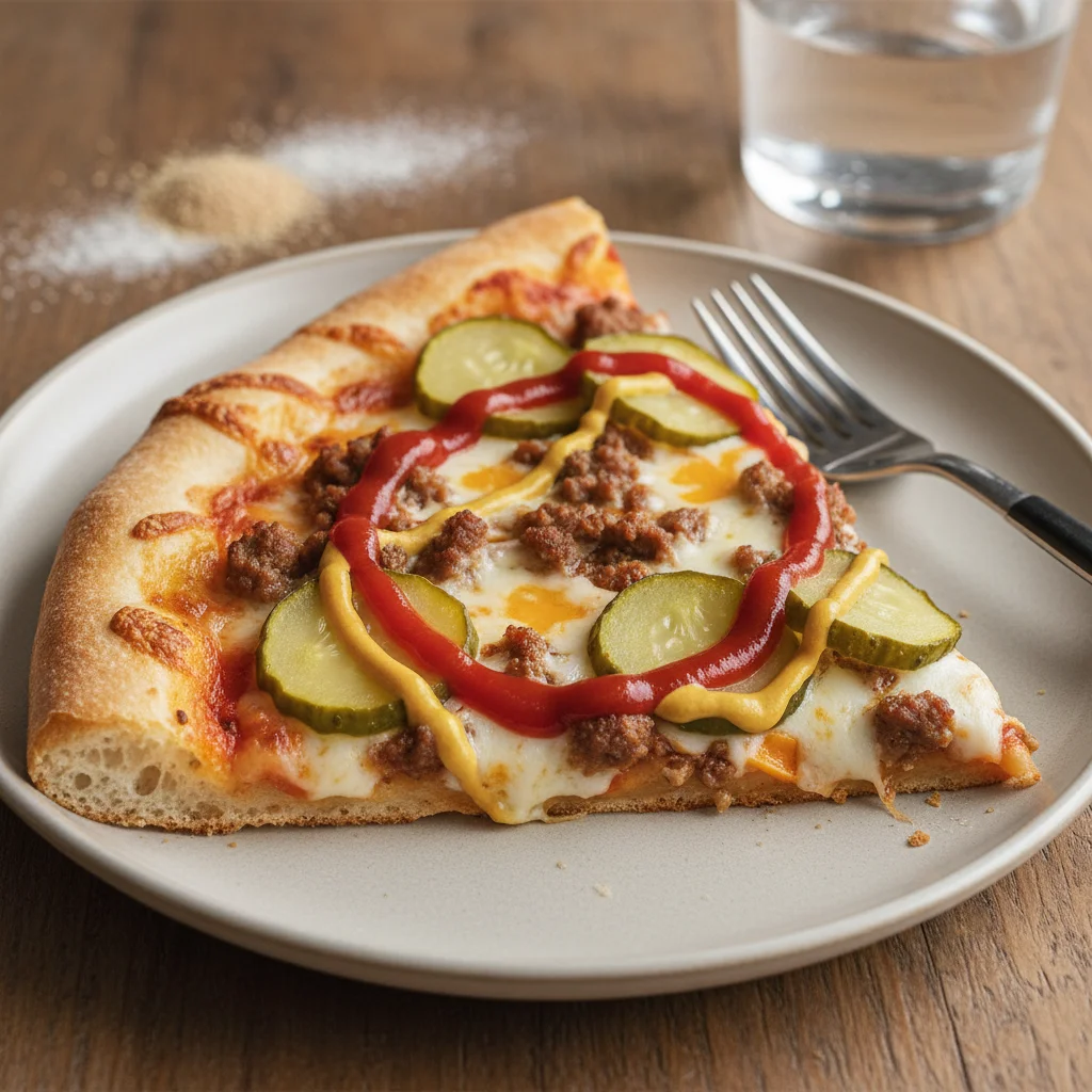 Cheeseburger Homemade Pizza