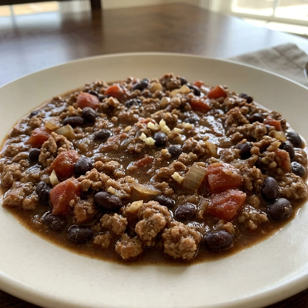 Turkey Black Bean Cocoa Chili Pot