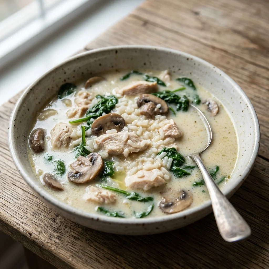 Coconut Lime Chicken Rice Soup